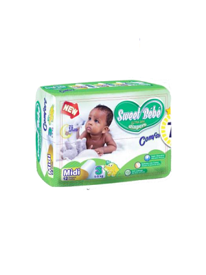 SWEET BEBE DIAPERS MIDI 5-9 KG